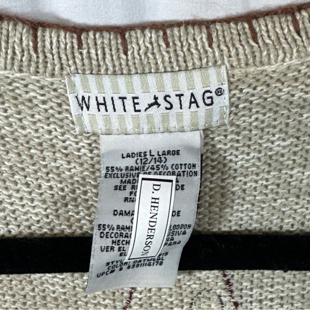 White Stag Kids Pumpkin Patch Vest - Cream and Orange SZ L - Picture 4 of 9